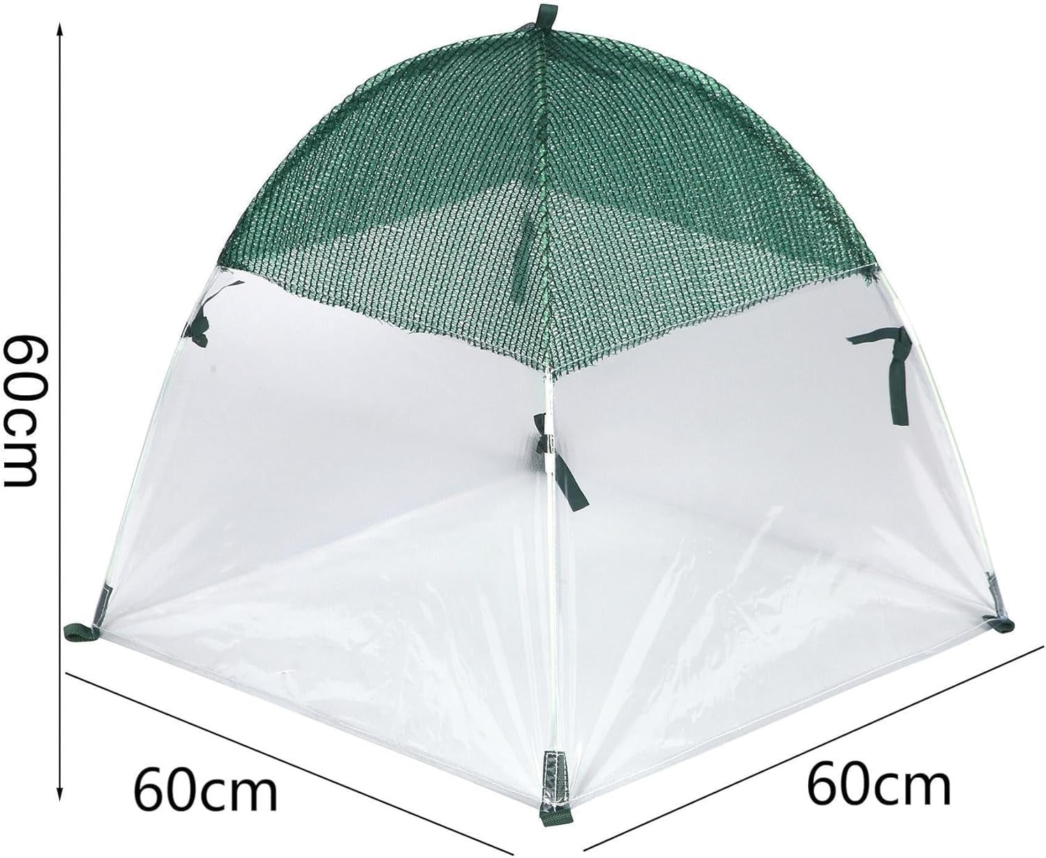 Mini Garden Greenhouse Cold Frost Protection Tent 60x60x60cm Dual Layer Cover