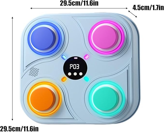 Music Boxing Machine Wall Mount LED Punch Pad Bluetooth Training Gloves