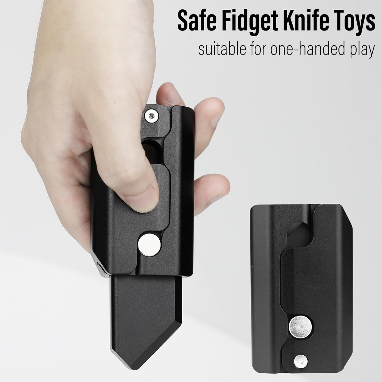 Gravity Knife Fidget Slider Metal Clicker Inertia Flip EDC Stress Toy