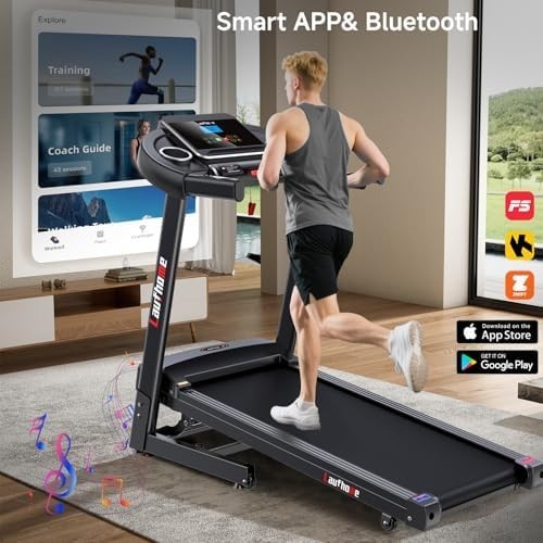 Home Folding Treadmill 4.25HP 1-14km/h Incline Running Machine Black
