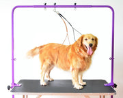 Overhead Dog Grooming Arm with Harness Adjustable Clamp Fits Grooming Tables