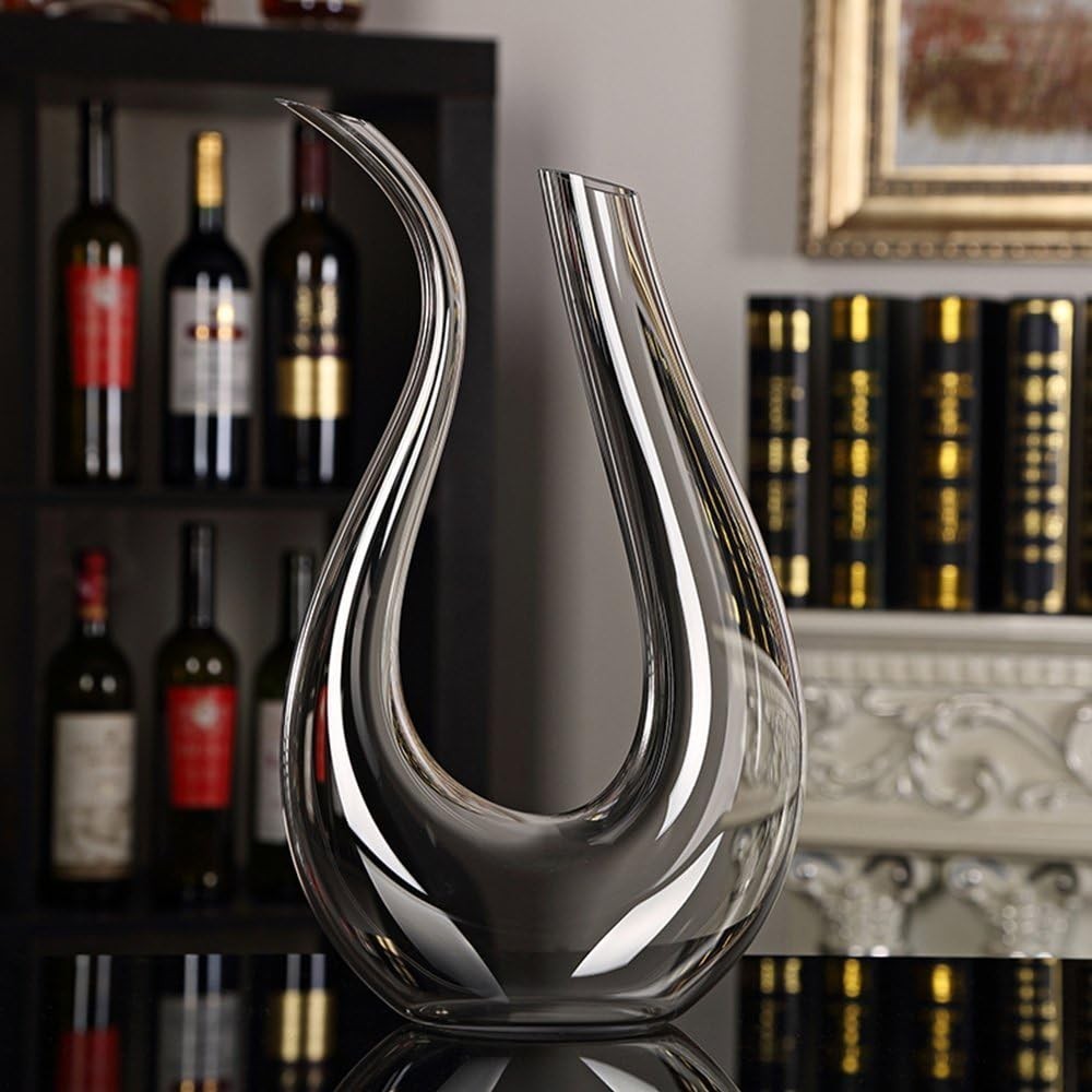 1500ml Swan Neck Wine Decanter Crystal Aerator with Cleaning Tools Gift Set