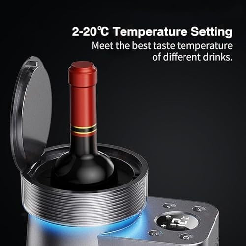 Electric Wine Cooler LED Digital Display Quiet Fast Cooling 2–20°C