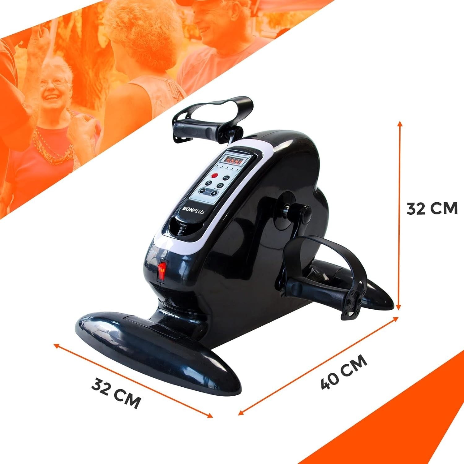 Electric Under Desk Elliptical Pedal Exerciser 12 Speed Remote
