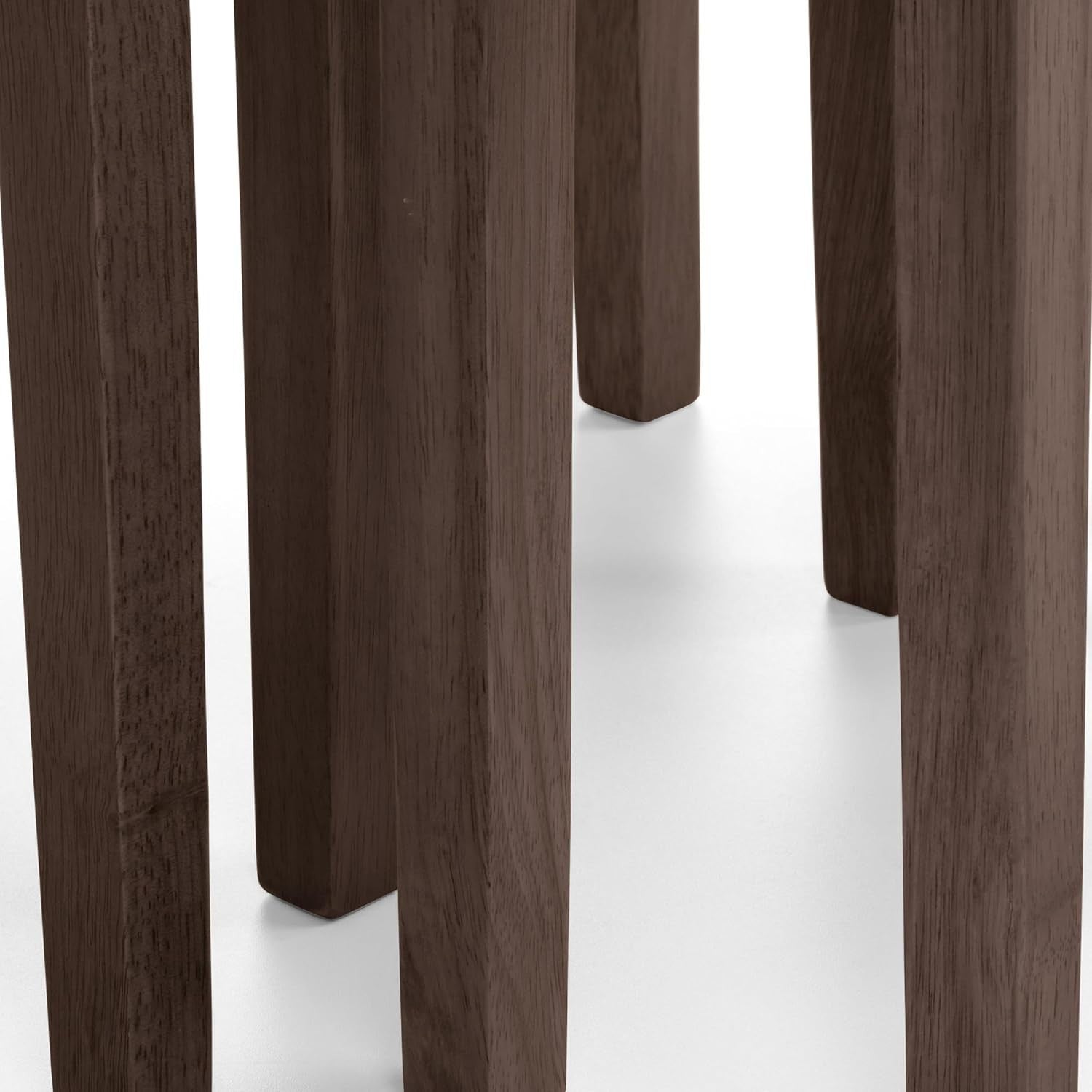 Walnut Wood Nesting Tables Set of 3 Mid-Century Modern Square Coffee Side