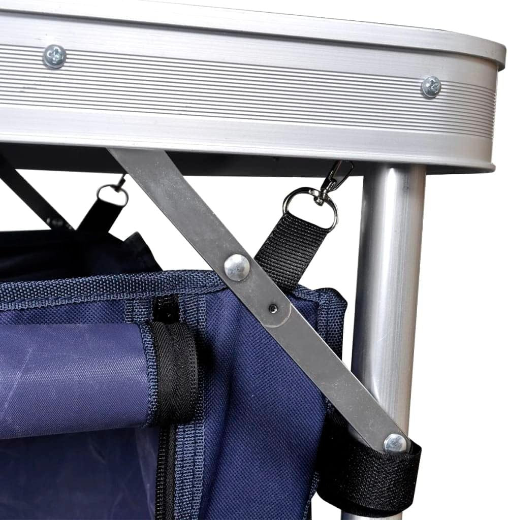 Foldable Camping Cupboard with Aluminum Frame – Outdoor Storage Organizer