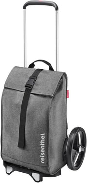 Foldable Shopping Trolley Bag with Smooth Wheels & Adjustable Handle