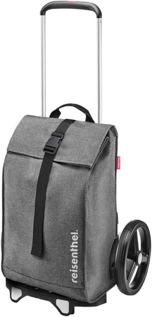 Foldable Shopping Trolley Bag with Smooth Wheels & Adjustable Handle