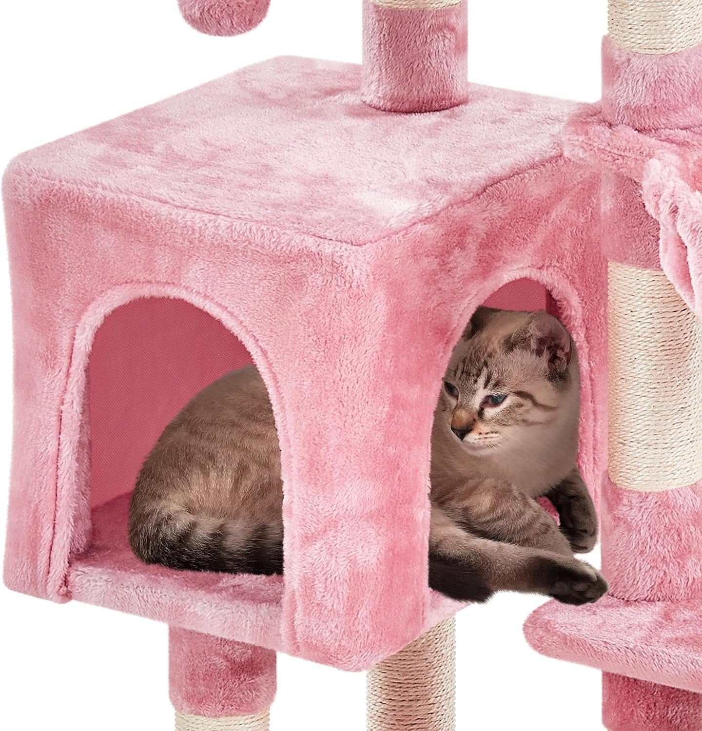 Cat Tree Tower 96cm With Condo Perch Scratching Posts Indoor Cat Activity