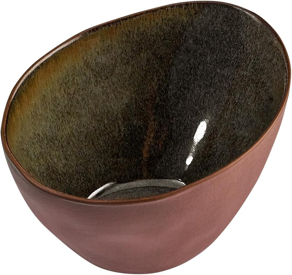 24pc Reactive Stoneware Dinner Set Plates Bowls Modern Tableware for 6