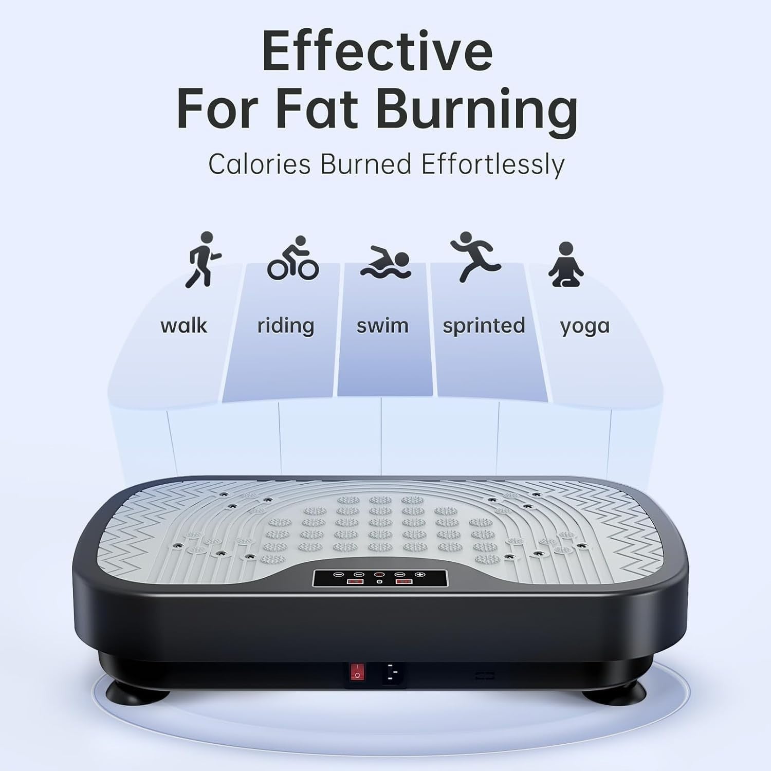 Vibration Plate Exercise Machine 99 Levels 9 Programs 330LB Home