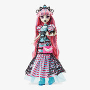 Collector Gothic Fashion Doll Pastel Ruffle Dress Stained Glass Heels