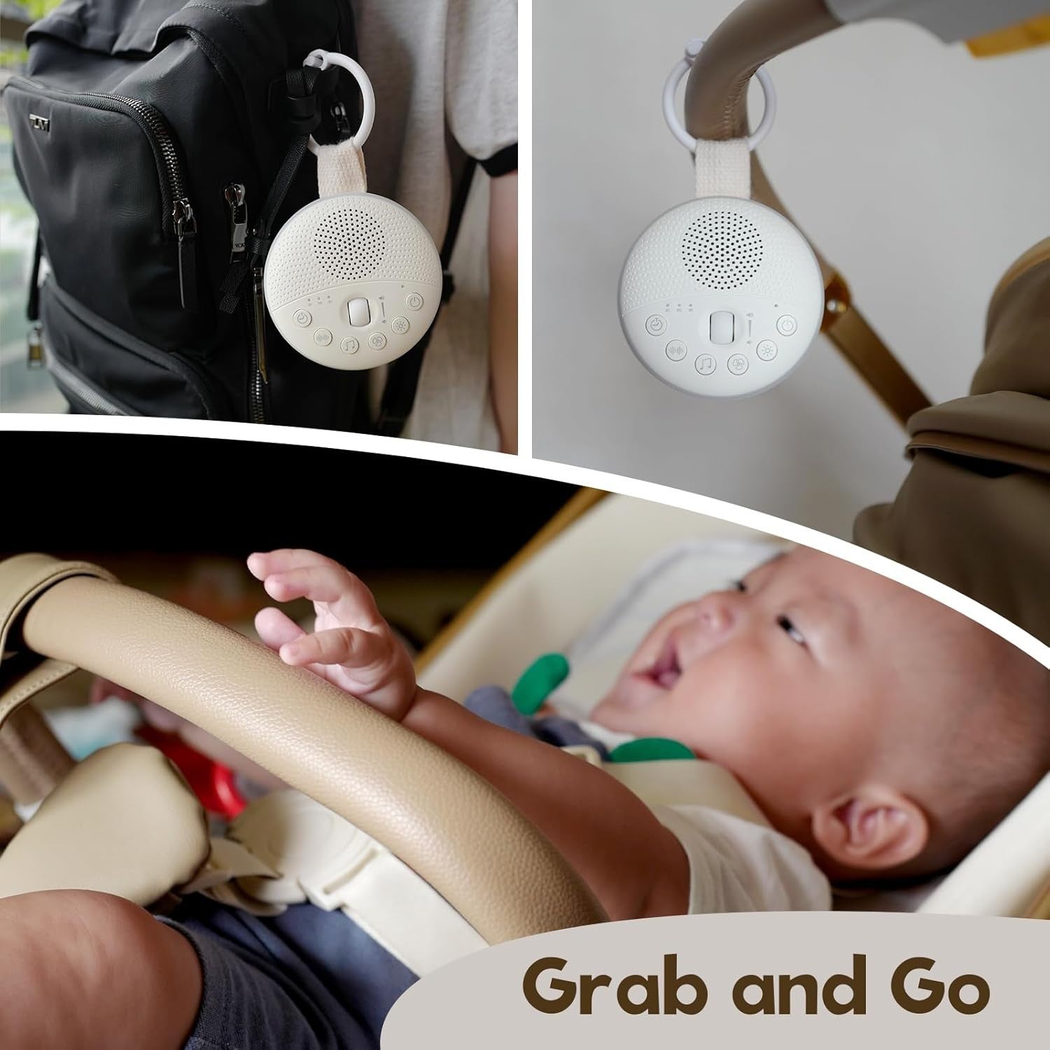 Portable White Noise Machine for Baby & Adult, 21 Sleep Sounds + Night Light