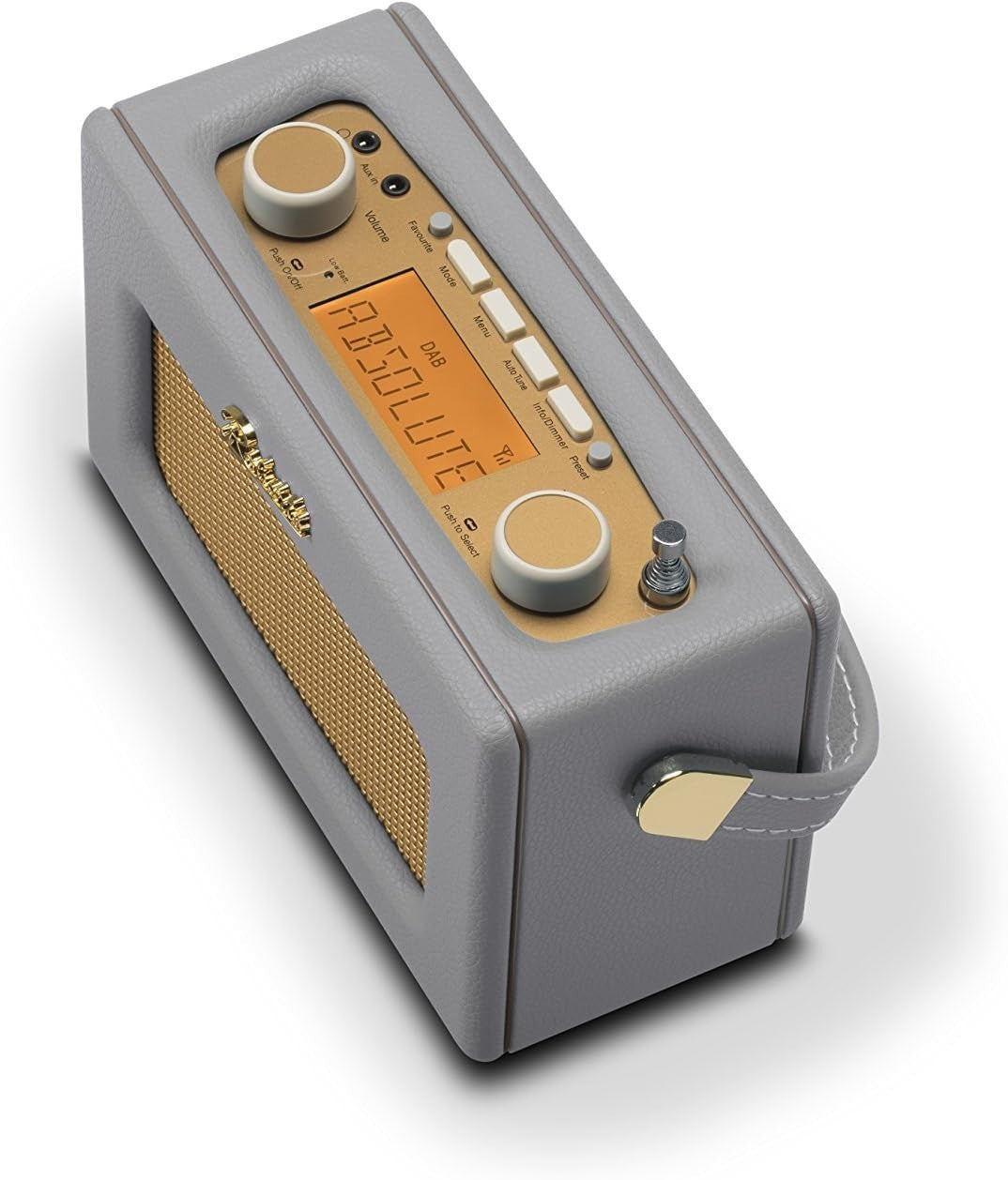 Portable DAB DAB+ FM Radio Bluetooth Retro Dove Grey
