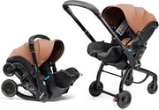Convertible Baby Car Seat Stroller 0+ 3 Recline Travel System Terracotta