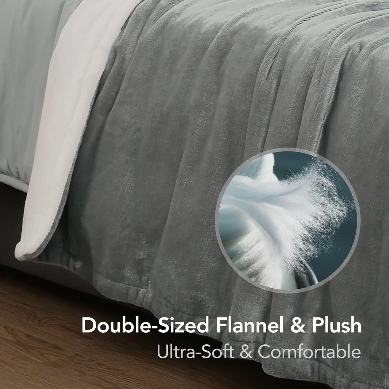 Electric Heated Blanket 180x130cm Throw Overheat Protection 4 Heat Timer