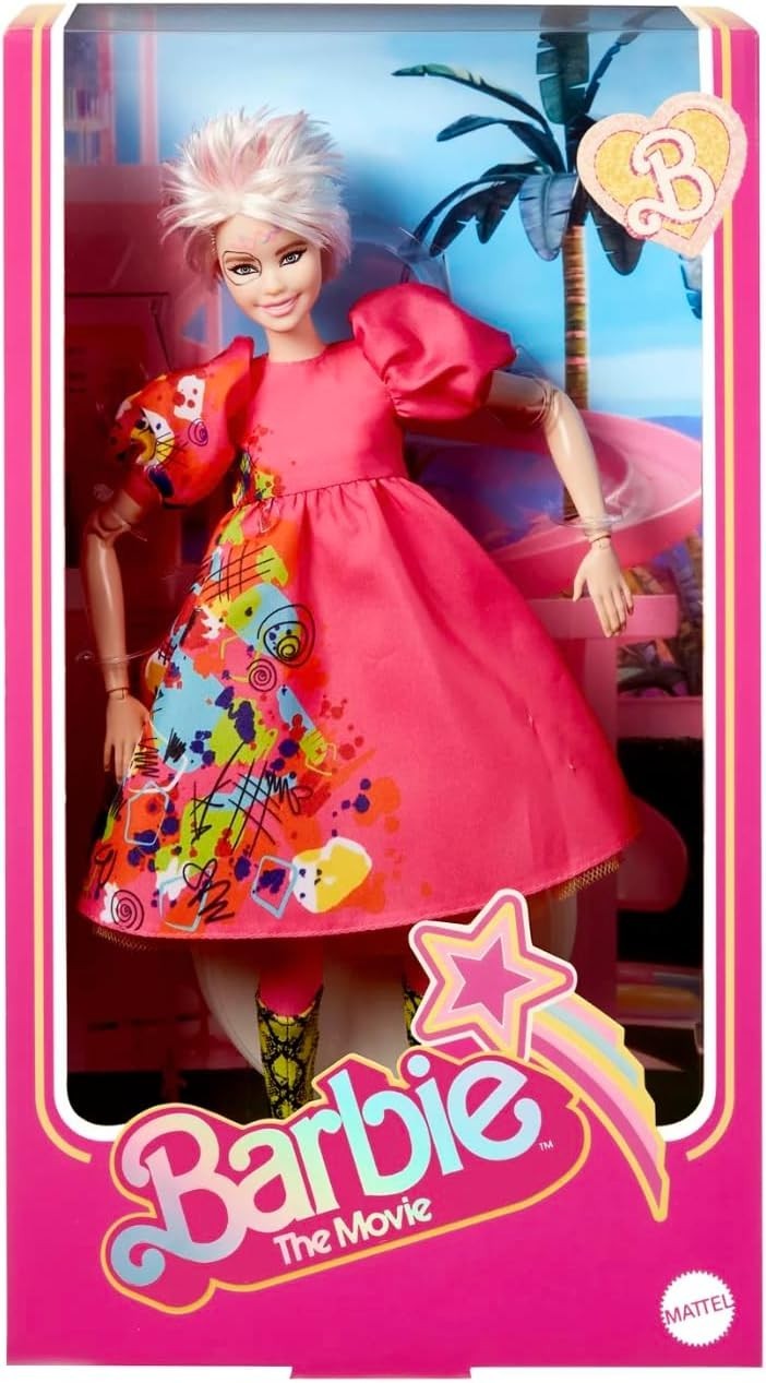 Movie Inspired Weird Fashion Doll Collectible Pink Jumpsuit Display