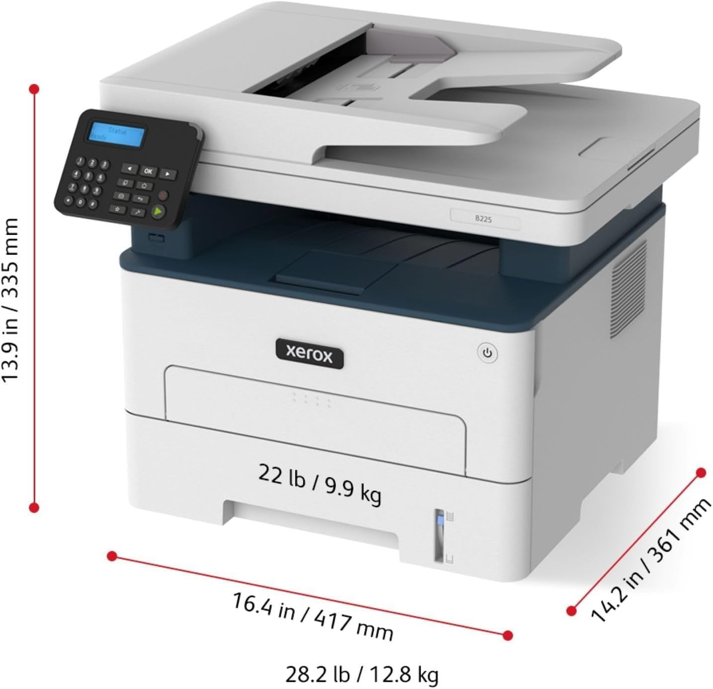 Mono Laser All-in-One Printer A4 Auto-Duplex WiFi 34ppm High-Res Compact