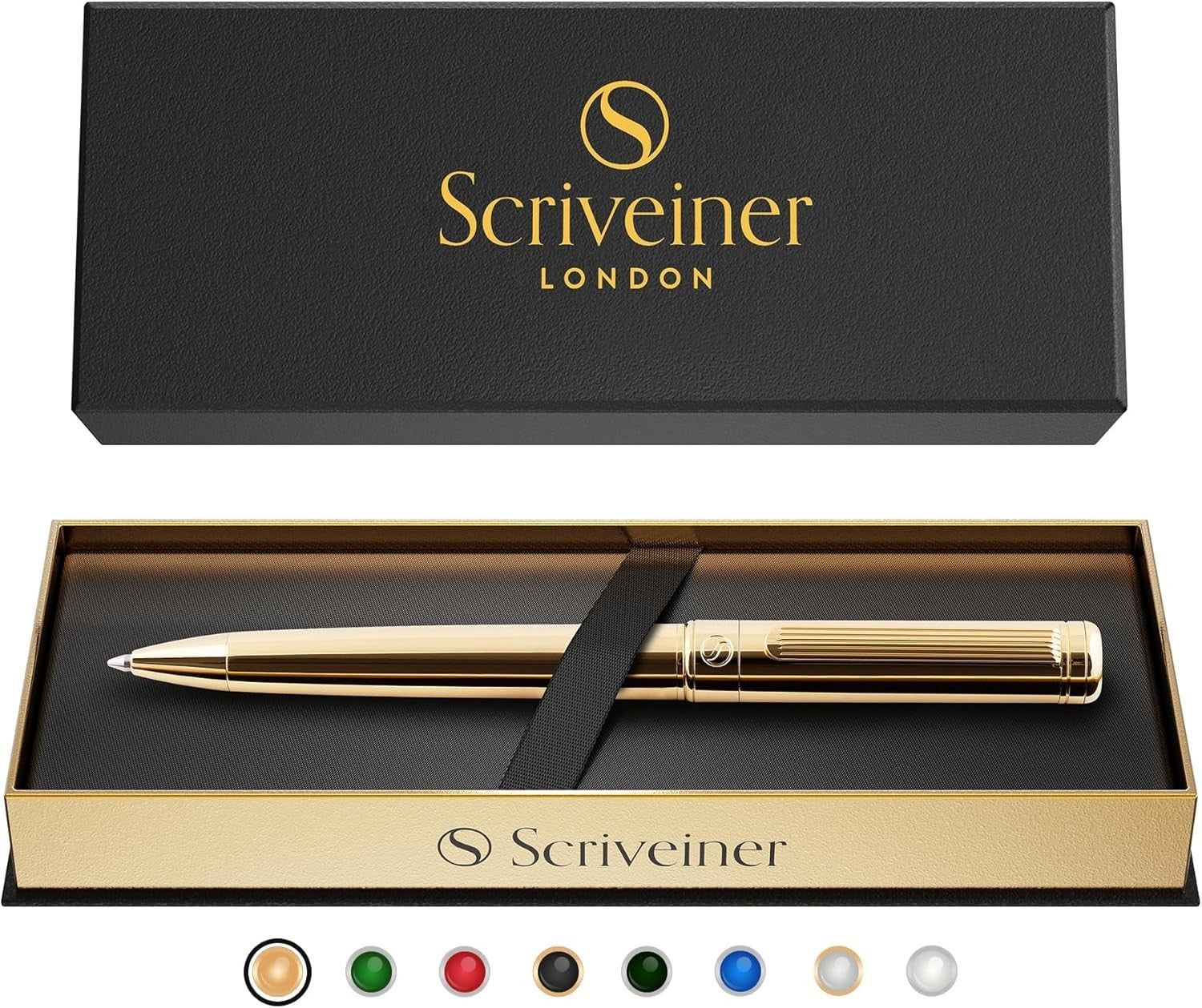 Luxury Gold Ballpoint Pen Smooth Refillable Executive Writing Instrument
