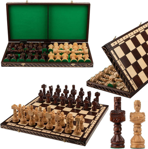60cm Large Hand-Carved Wooden Chess Set | Premium Foldable Board & Pieces