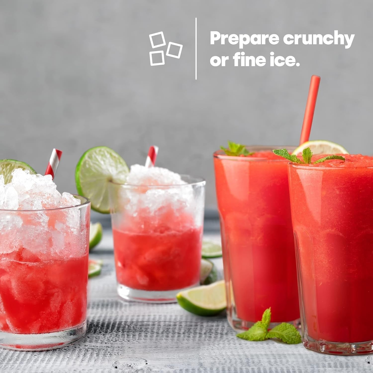Electric Ice Crusher Slushie Machine Snow Cone Maker Compact Countertop