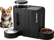 2 in 1 Gravity Pet Feeder Water Dispenser 6L Auto Food Station Black