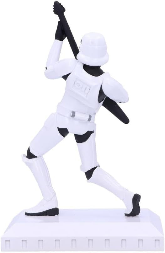 Rockstar Stormtrooper Figurine 18cm Resin Guitar Statue Collectible Home Decor