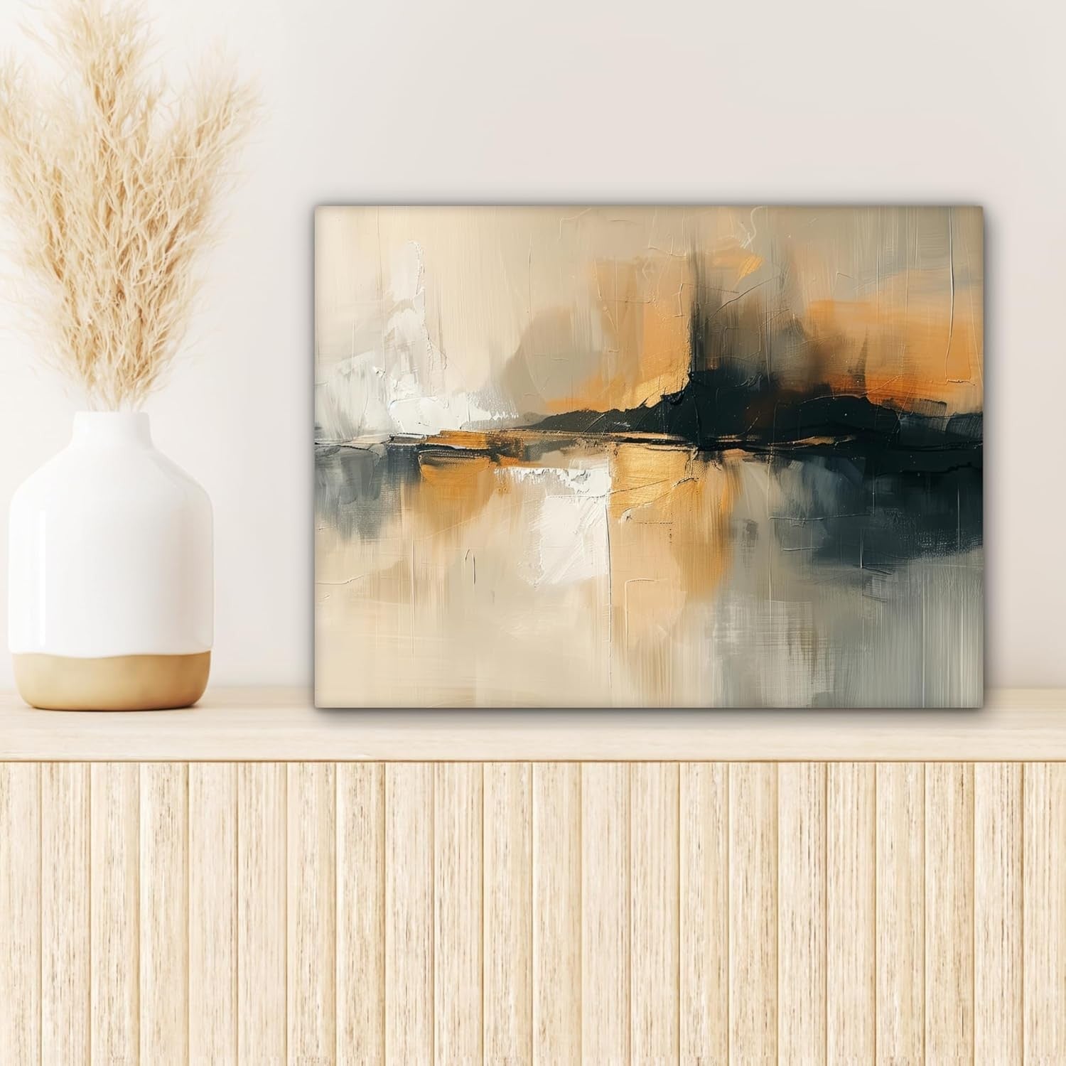 Abstract Canvas Wall Art 40x30cm Modern Framed Living Room Print