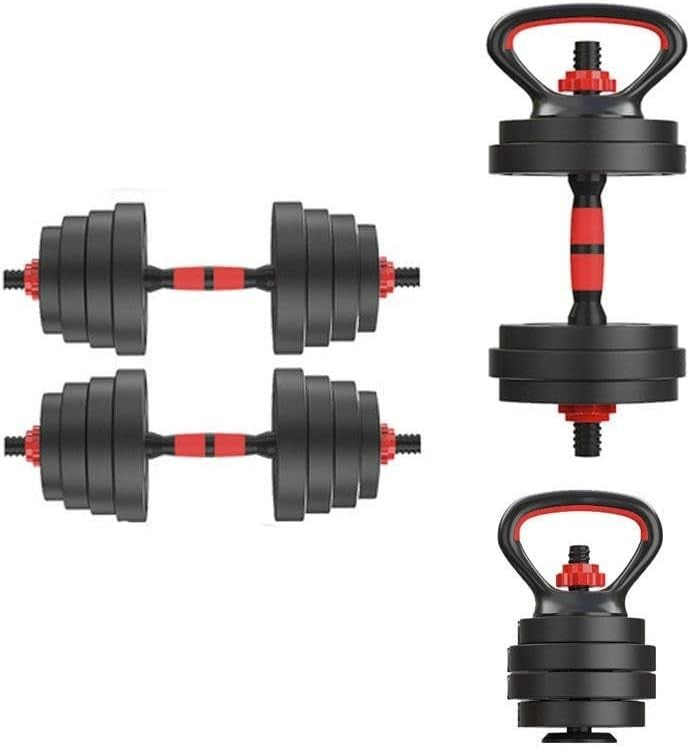 20KG Adjustable Dumbbell Set 6-in-1 Barbell Kettlebell Home Gym