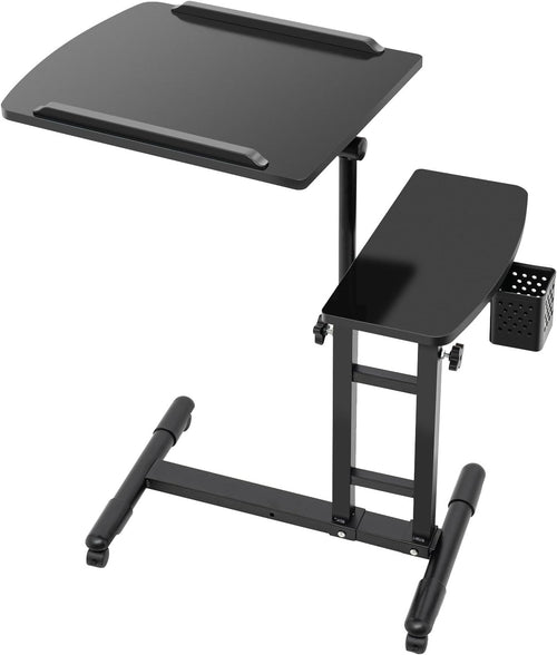 Tattoo Workstation Stand Dual Tray Adjustable Height Mobile Studio Table