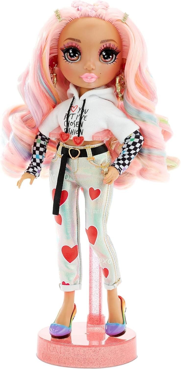 Collectible Fashion Doll 2 Outfits Accessories Stand Valentine Style