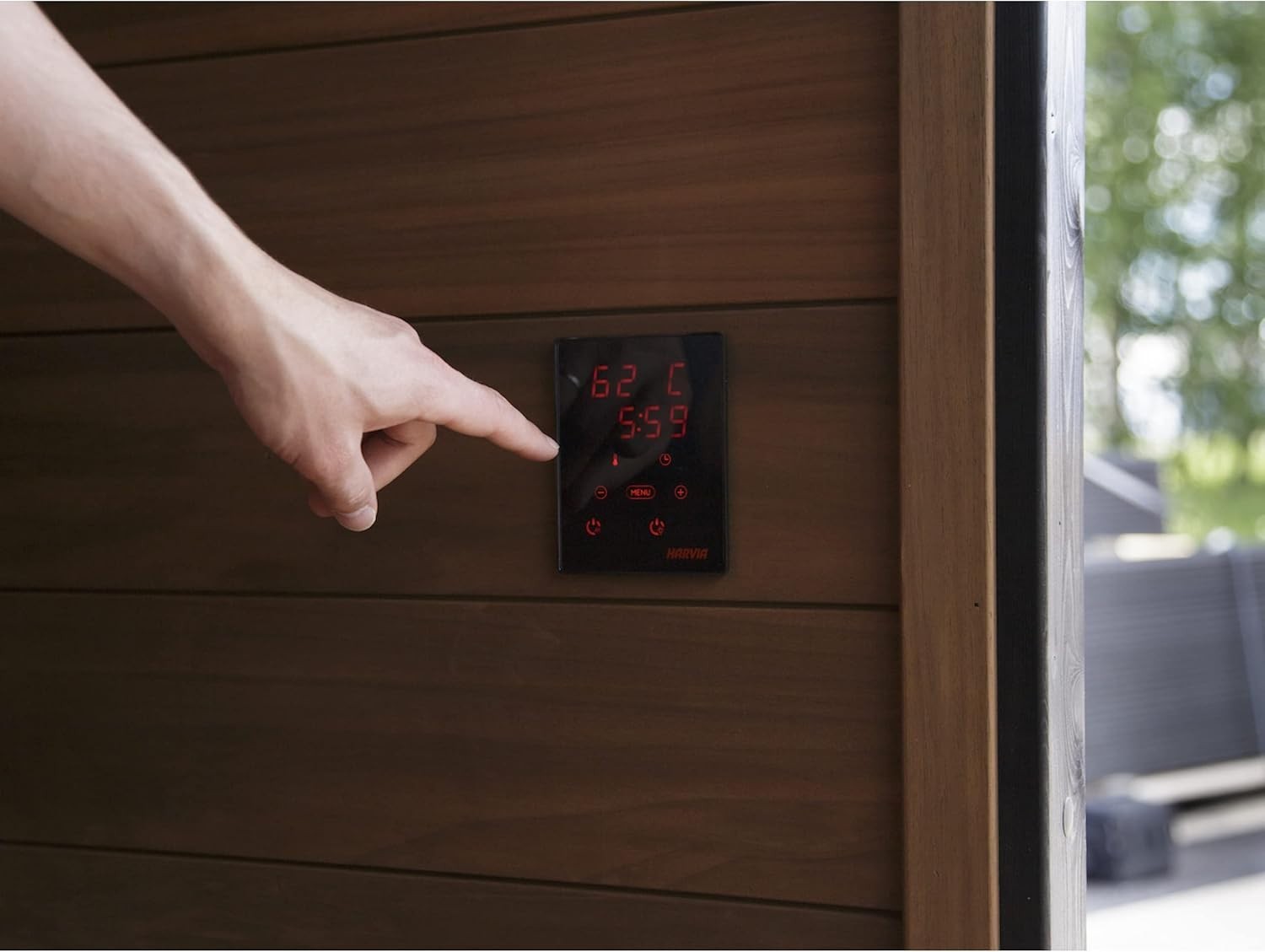 9kW WiFi Black Finnish Sauna Heater – Harvia Spirit SP90XW w/ Xenio Control
