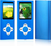 8GB MP3 Player Blue FM Radio Voice Recorder Rechargeable
