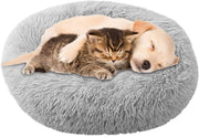 90cm XXL Calming Dog Bed Plush Donut Washable Non Slip