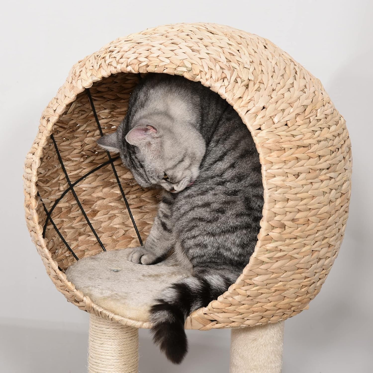 Cat Tree Tower 100cm Indoor Scratching Post Condo Perch Sisal Play Centre