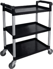 Heavy Duty 3 Tier Utility Trolley Rolling Service Cart 130kg Capacity