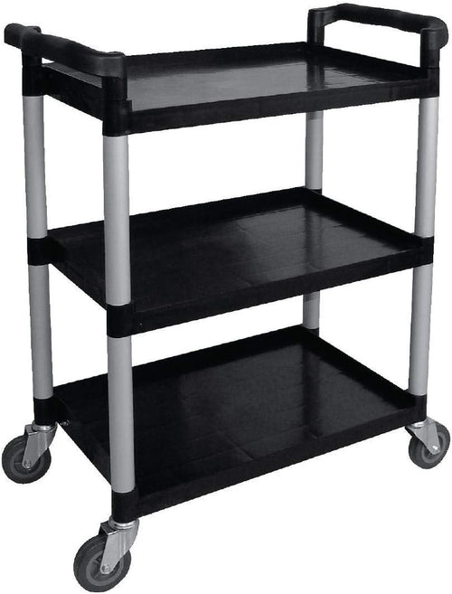 Heavy Duty 3 Tier Utility Trolley Rolling Service Cart 130kg Capacity