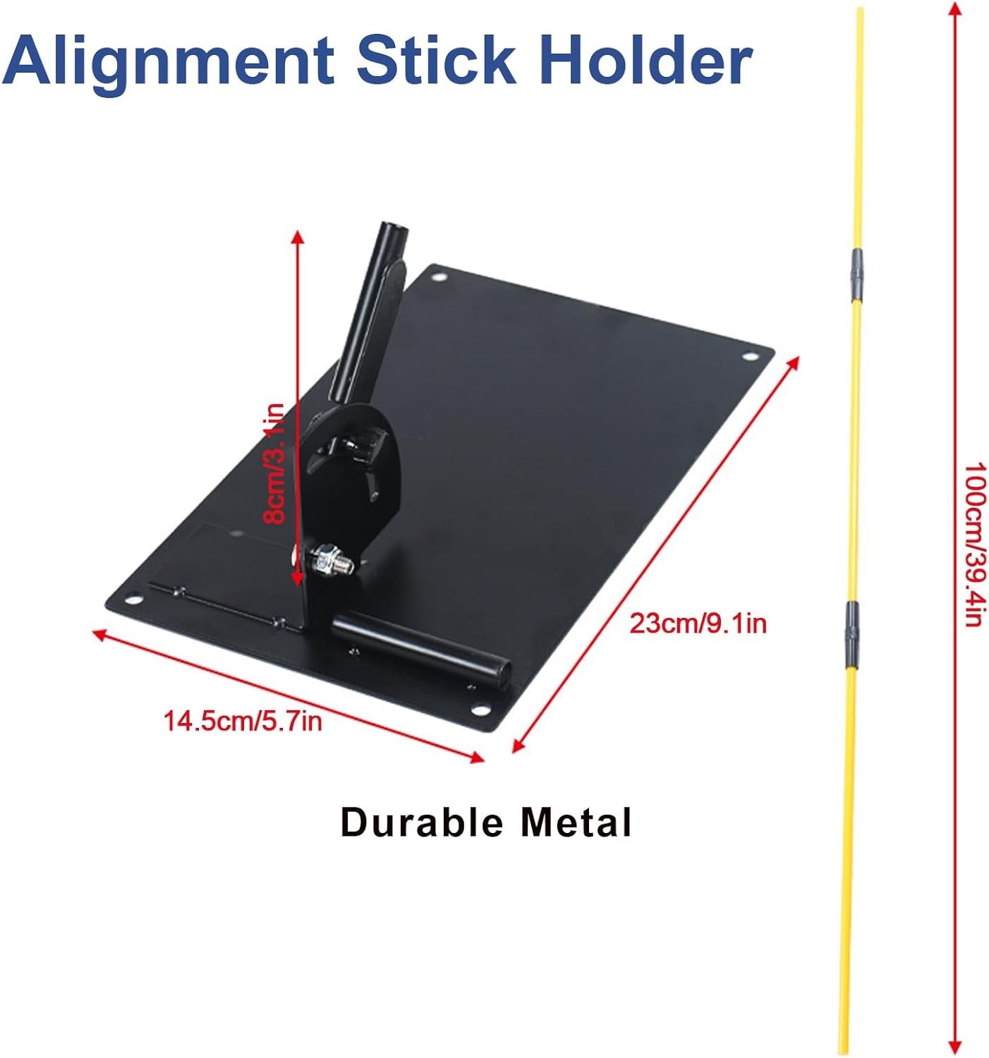 Adjustable Golf Alignment Stick Holder 2 Foldable Trainer