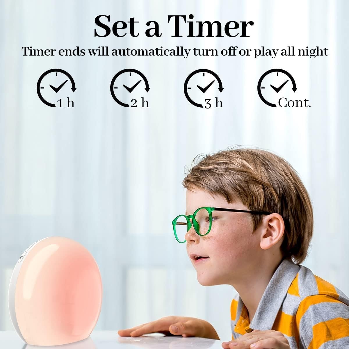 White Noise Machine with 30 Soothing Sounds, Night Light & Sleep Timer