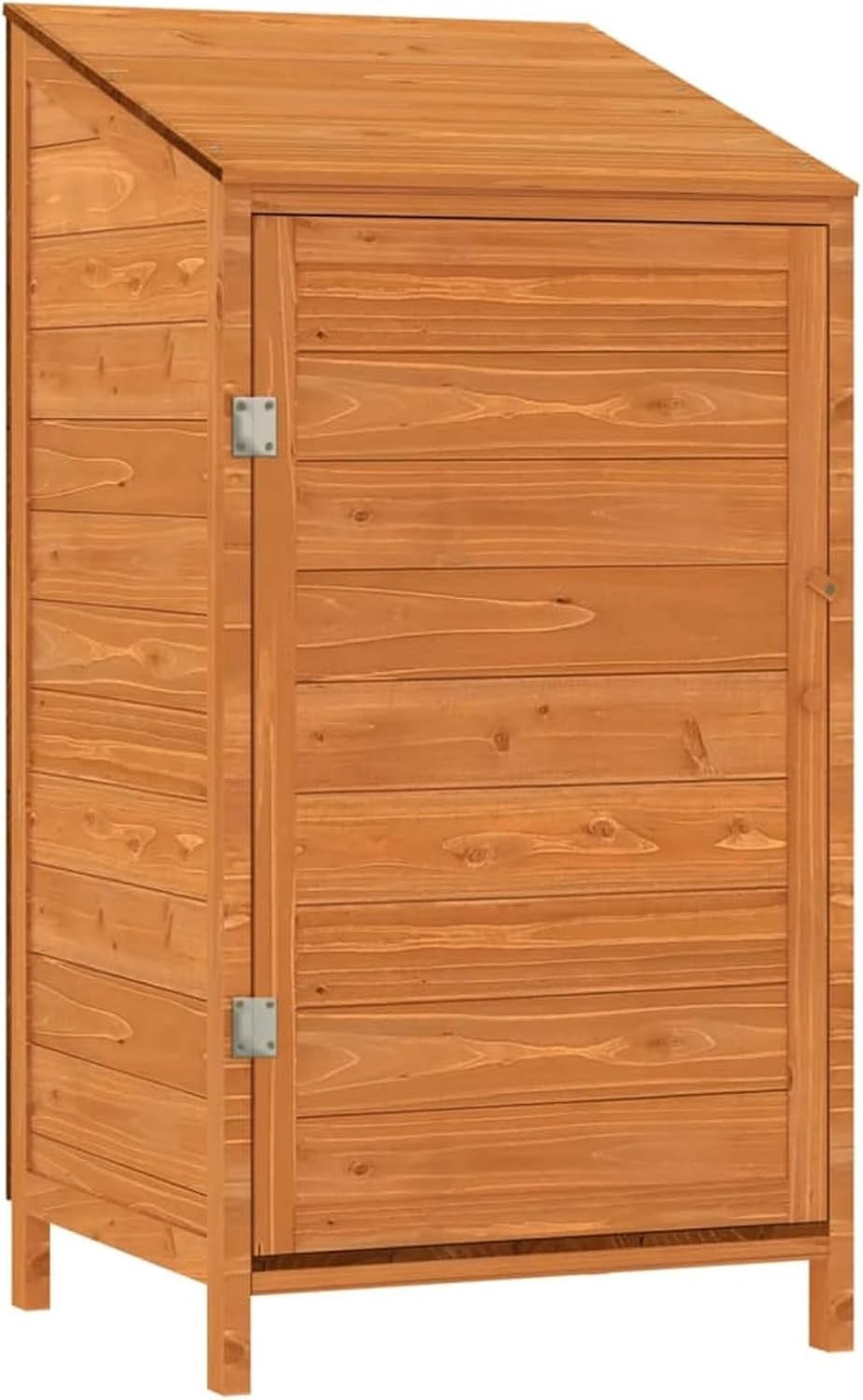 Solid Fir Wood Garden Shed 55x52x112cm Brown Weather-Resistant Storage