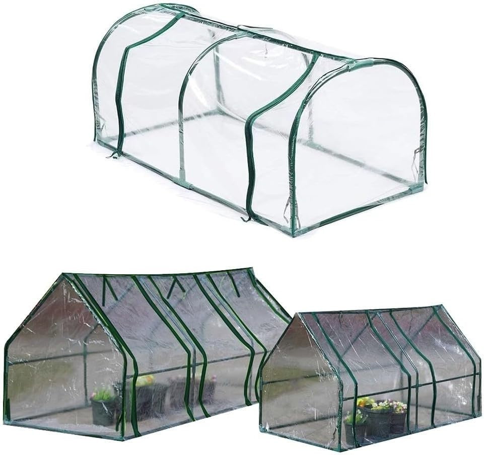 PVC Tunnel Greenhouse Plant Cover 1.8m Grow Tent for Herbs Vegetables Flowers