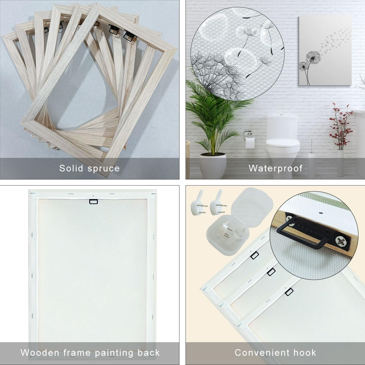 Minimalist Inspirational Wall Art Set of 3 Framed Canvas 30x40cm Prints