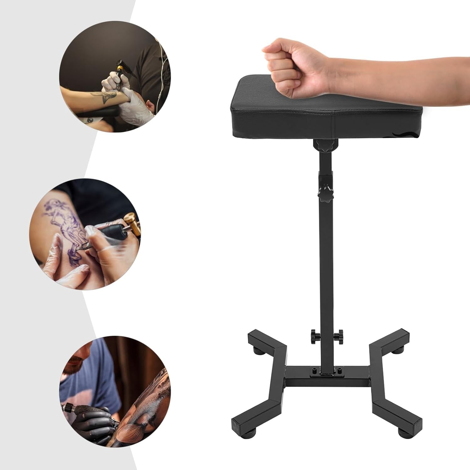 Tattoo Arm Rest Stand Adjustable Height Portable Padded Armrest Studio