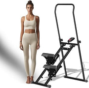 Foldable Vertical Climber Stair Stepper Machine LCD Adjustable Incline Home Gym