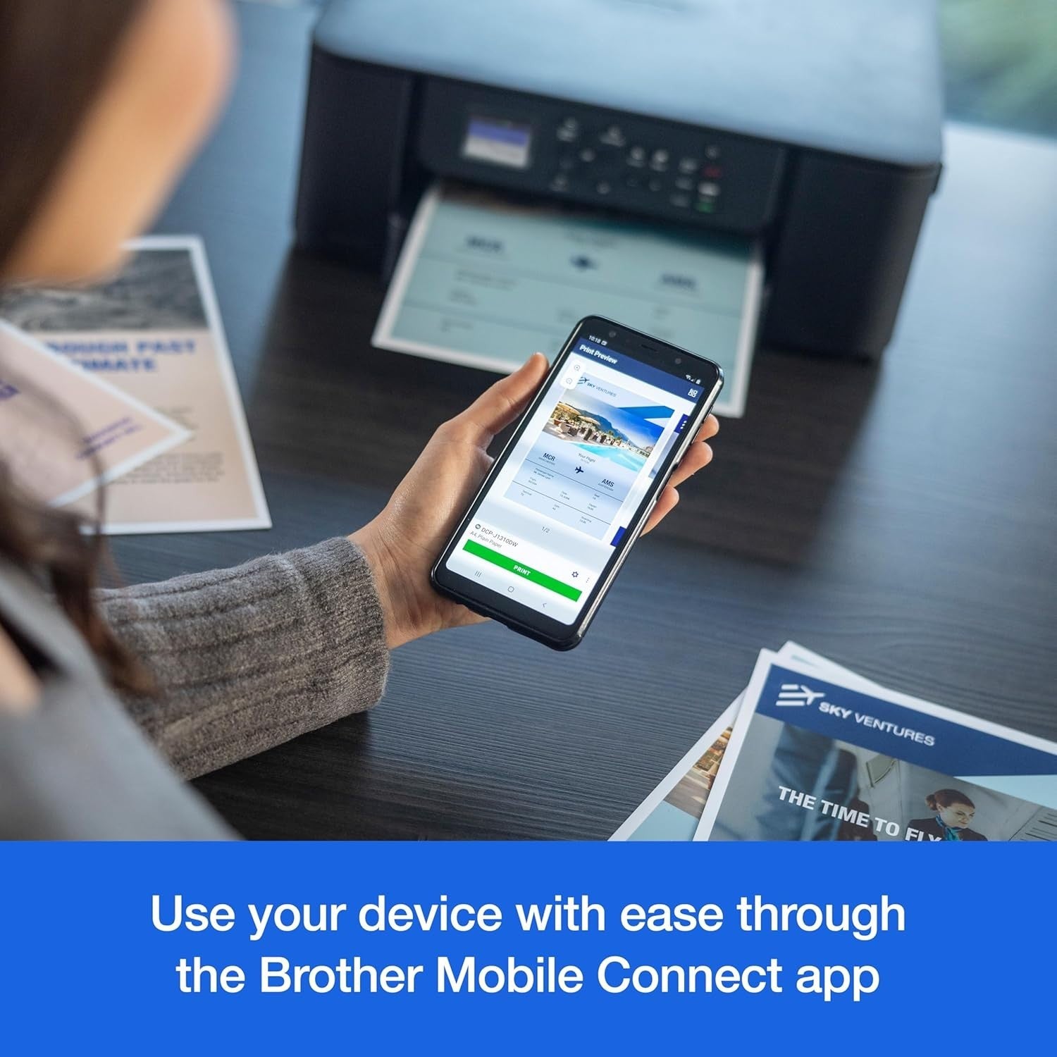 Colour Wireless A4 Inkjet Printer | 3-in-1 Print, Copy, Scan | Auto Duplex
