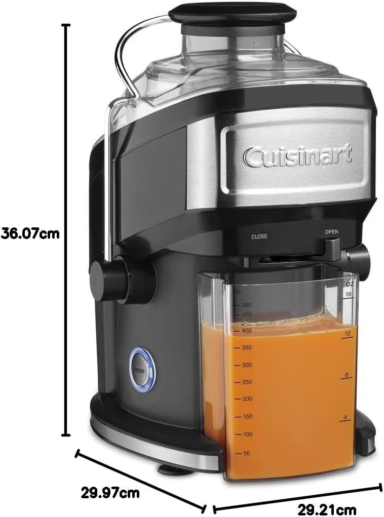 Compact Juice Extractor 16oz Pitcher Adjustable Drip Stop Easy Clean