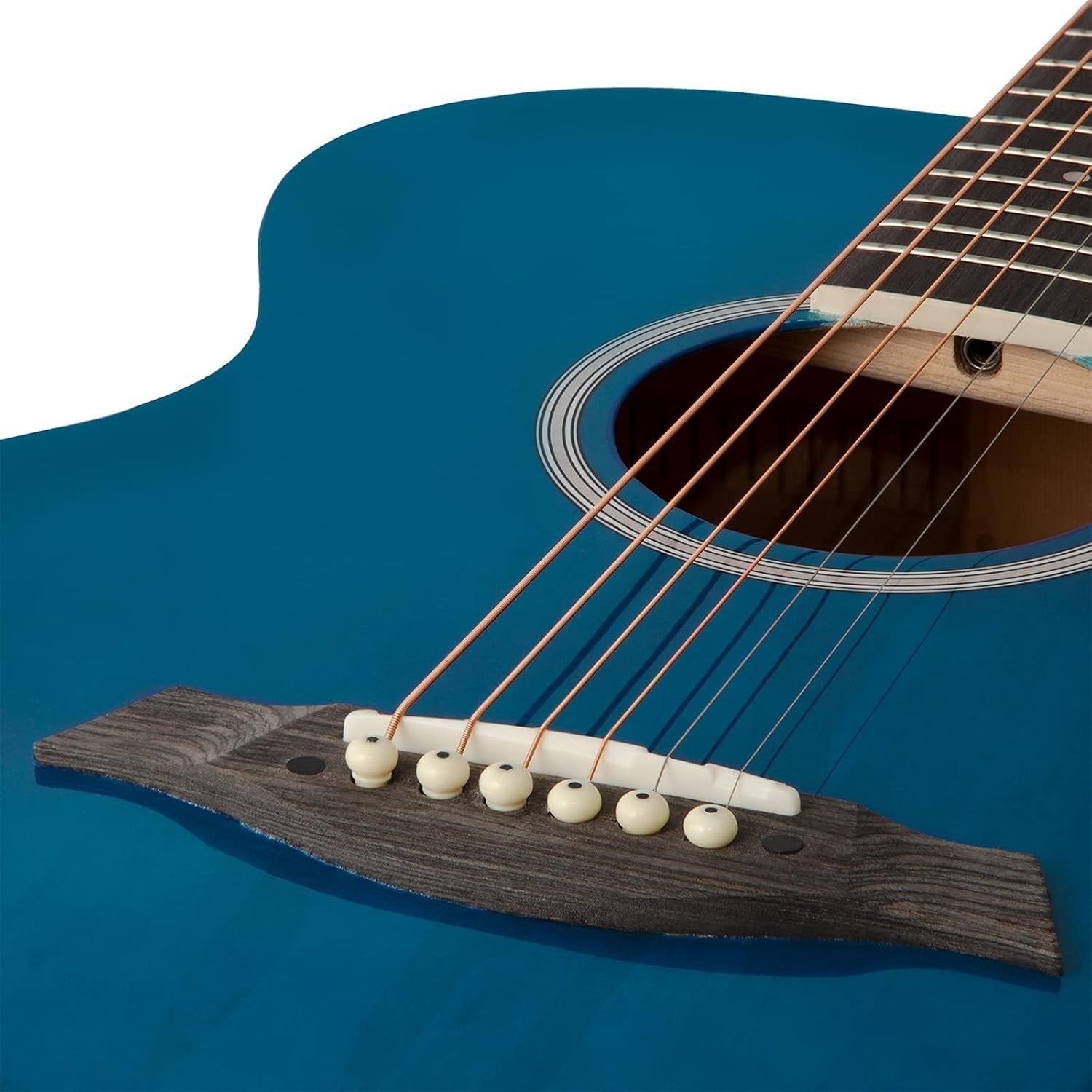 Full Size Electro Acoustic Guitar Cutaway 3-Band EQ Blue