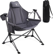 Heavy Duty Hammock Swing Chair Outdoor Folding Padded Rocker 180KG