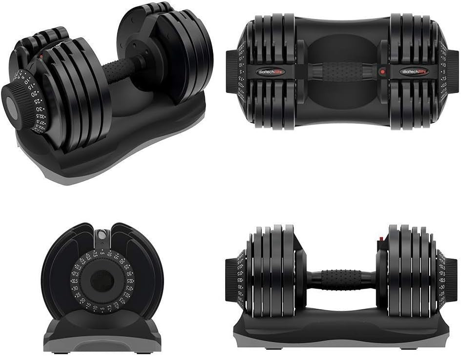 32.5kg Adjustable Dumbbells Pair 12-in-1 Quick Select Home Gym Weights