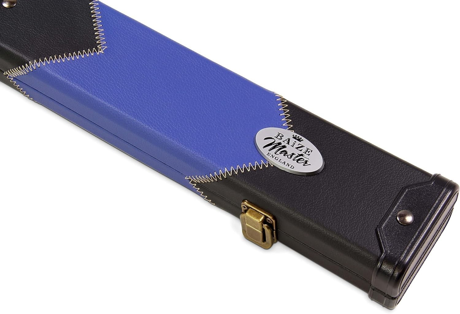 Royal Blue Hard Cue Case Snooker Pool 2 Piece Centre Joint Deluxe